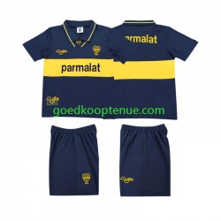 Thuis Retro Tenue van CA Boca Juniors 1993 1995 Kind 2-13 jaar Korte Mouw