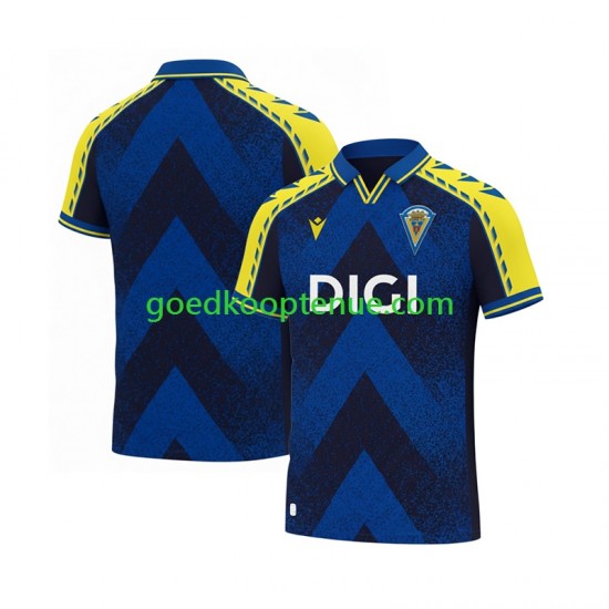 Thuis Retro Tenue van Cádiz CF Heren 2025-26 Korte Mouw