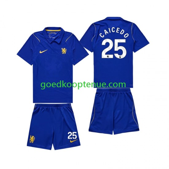 Thuis Tenue van Chelsea Moises Caicedo 25 Kind 2-13 jaar 2026-27 Korte Mouw