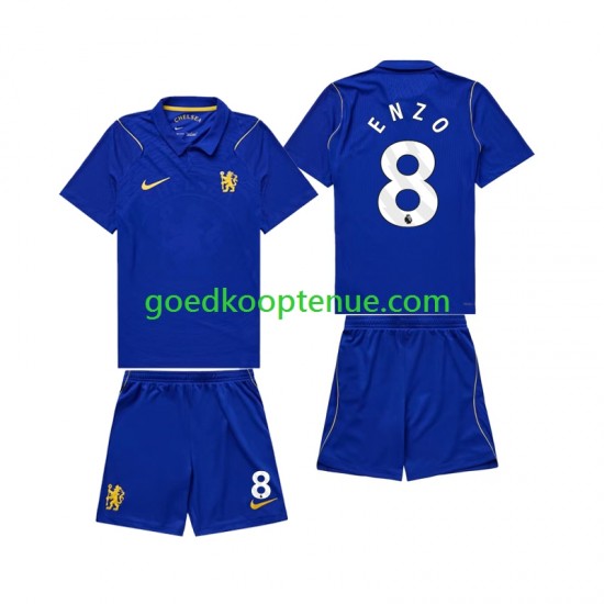 Thuis Tenue van Chlesea Enzo Fernandez 8 Kind 2-13 jaar 2026-27 Korte Mouw