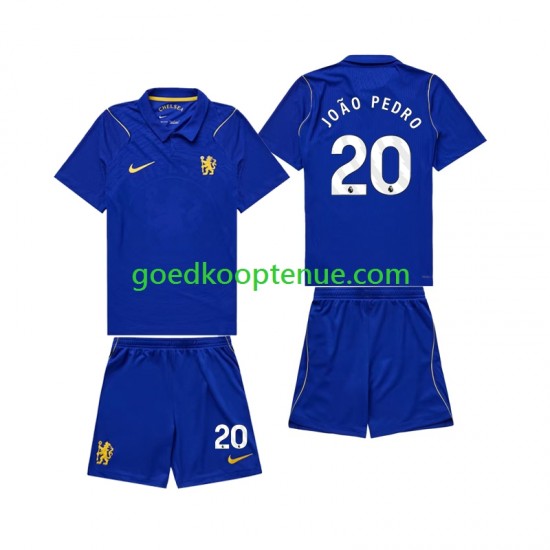 Thuis Tenue van Chlesea Joao Pedro 20 Kind 2-13 jaar 2026-27 Korte Mouw