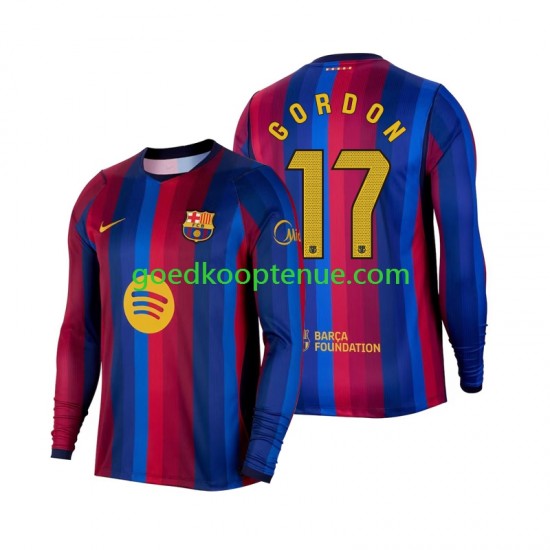 Thuis Tenue van FC Barcelona Anthony Gordon 17 Heren 2026-27 Lange Mouw