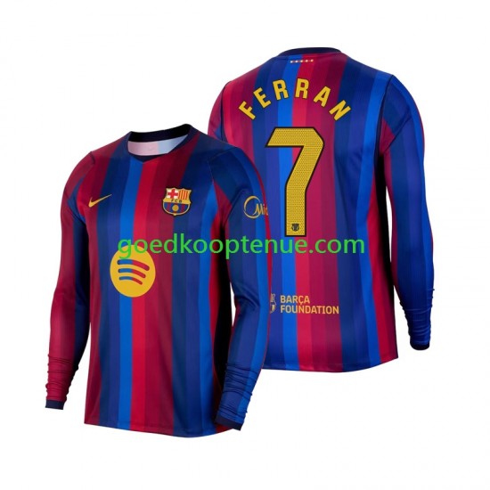 Thuis Tenue van FC Barcelona Ferran Torres 7 Heren 2026-27 Lange Mouw
