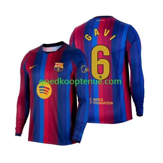 Thuis Tenue van FC Barcelona Gavi 6 Heren 2026-27 Lange Mouw