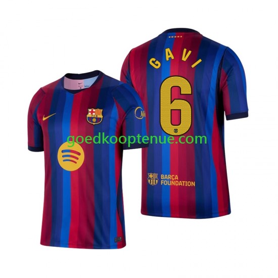 Thuis Tenue van FC Barcelona Gavi 6 Heren 2026-27 Korte Mouw
