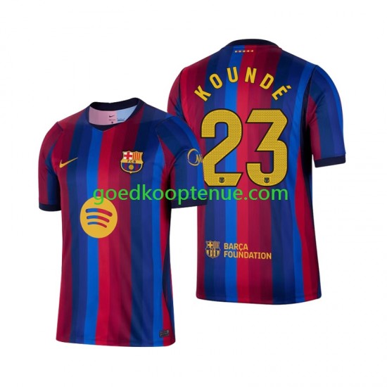 Thuis Tenue van FC Barcelona Jules Kounde 23 Heren 2026-27 Korte Mouw