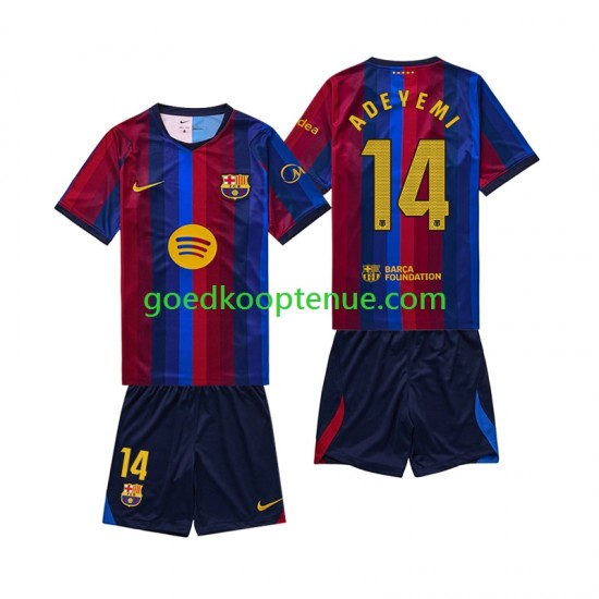 Thuis Tenue van FC Barcelona Karim Adeyemi 14 Kind 2-13 jaar 2026-27 Korte Mouw