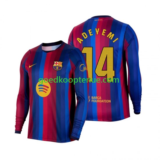 Thuis Tenue van FC Barcelona Karim Adeyemi 14 Heren 2026-27 Lange Mouw