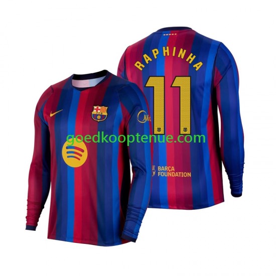 Thuis Tenue van FC Barcelona Raphinha 11 Heren 2026-27 Lange Mouw