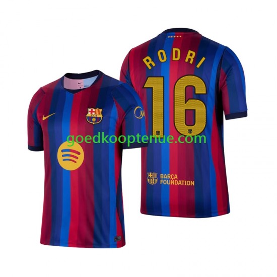 Thuis Tenue van FC Barcelona Rodri 16 Heren 2026-27 Korte Mouw