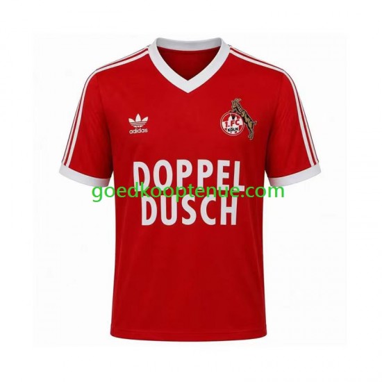 Uit Retro Tenue van FC Köln 1984 1985 Heren Korte Mouw