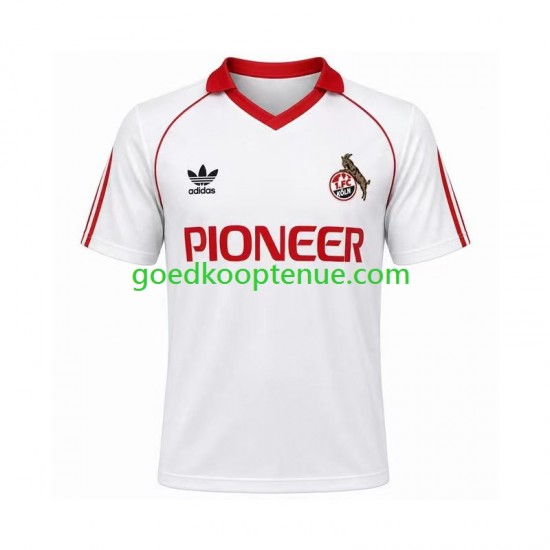 Thuis Retro Tenue van FC Köln 1980 1981 Heren Korte Mouw