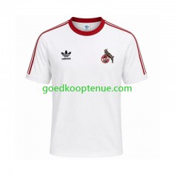 Thuis Retro Tenue van FC Köln 1986 1987 Heren Korte Mouw