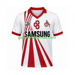 Thuis Retro Tenue van FC Köln 1990 1991 Heren Korte Mouw