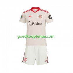 Thuis Retro Tenue van Sevilla FC Kind 2-13 jaar 2025-26 Korte Mouw
