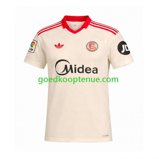 Thuis Retro Tenue van Sevilla FC Heren 2025-26 Korte Mouw