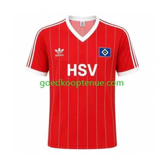 Uit Retro Tenue van Hamburger SV 1983 Heren Korte Mouw