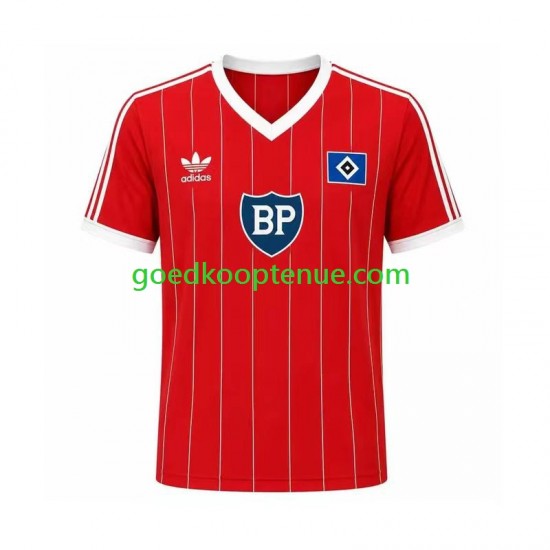 Uit Retro Tenue van Hamburger SV 1984 Heren Korte Mouw