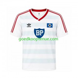 Uit Retro Tenue van Hamburger SV 1986 Heren Korte Mouw