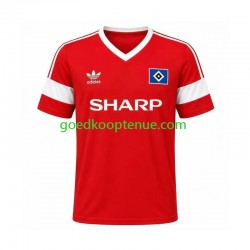 Uit Retro Tenue van Hamburger SV 1988 Heren Korte Mouw