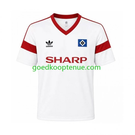 Thuis Retro Tenue van Hamburger SV 1988 Heren Korte Mouw