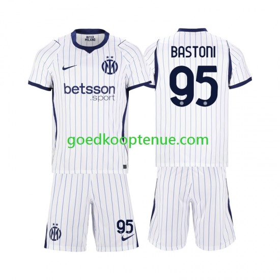 Uit Tenue van Inter Milan Alessandro Bastoni 95 Kind 2-13 jaar 2026-27 Korte Mouw