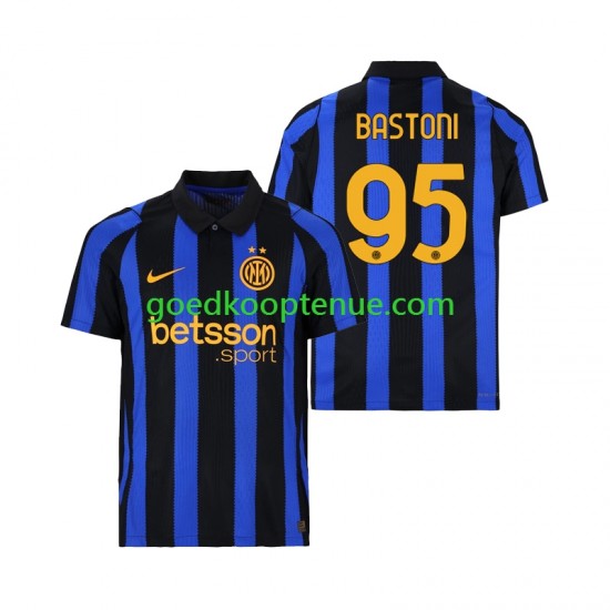Thuis Tenue van Inter Milan Alessandro Bastoni 95 Heren 2026-27 Korte Mouw