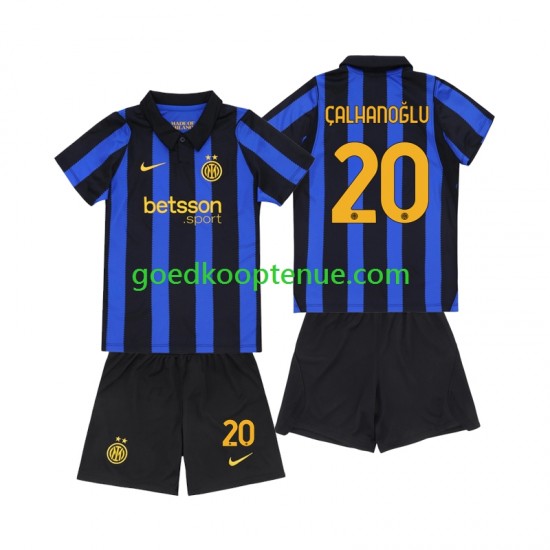 Thuis Tenue van Inter Milan Hakan Calhanoglu 20 Kind 2-13 jaar 2026-27 Korte Mouw
