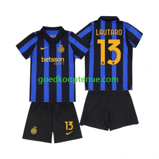 Thuis Tenue van Inter Milan Lautaro Martinez 13 Kind 2-13 jaar 2026-27 Korte Mouw