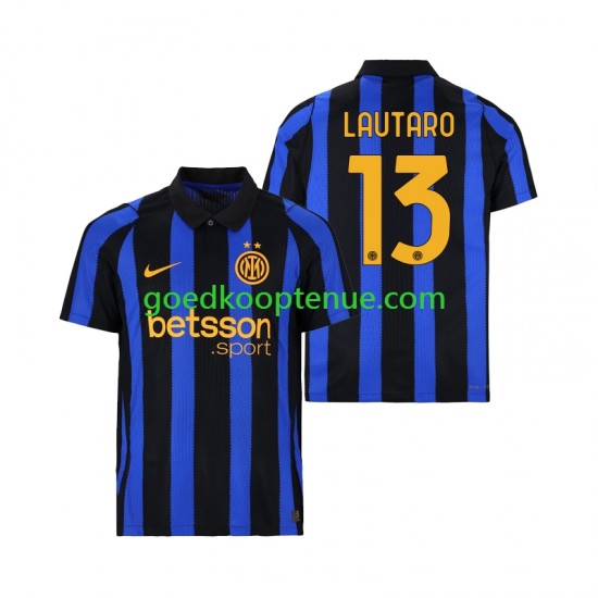Thuis Tenue van Inter Milan Lautaro Martinez 13 Heren 2026-27 Korte Mouw