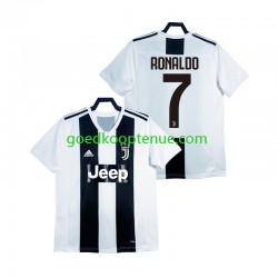 Thuis Retro Tenue van Juventus Cristiano Ronaldo 2018 2019 Heren Korte Mouw