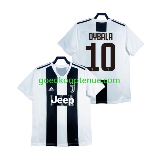 Thuis Retro Tenue van Juventus DYBALA 21 2018 2019 Heren Korte Mouw