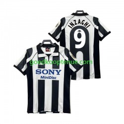Thuis Retro Tenue van Juventus INZAGHI 9 1997 Heren 1998 Korte Mouw