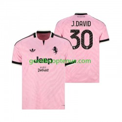 Uit Tenue van Juventus Jonathan David 30 Heren 2026-27 Korte Mouw