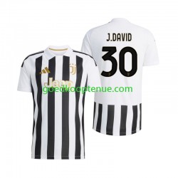 Thuis Tenue van Juventus Jonathan David 30 Heren 2026-27 Korte Mouw