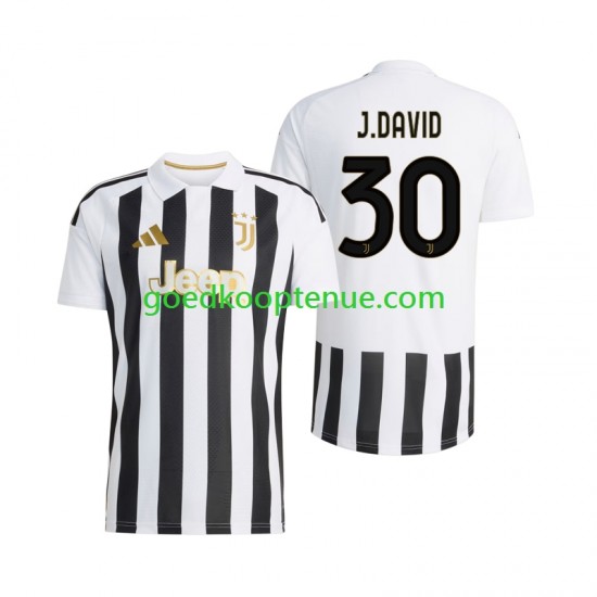 Thuis Tenue van Juventus Jonathan David 30 Heren 2026-27 Korte Mouw