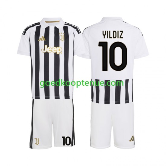 Thuis Tenue van Juventus Kenan Yildiz 10 Kind 2-13 jaar 2026-27 Korte Mouw