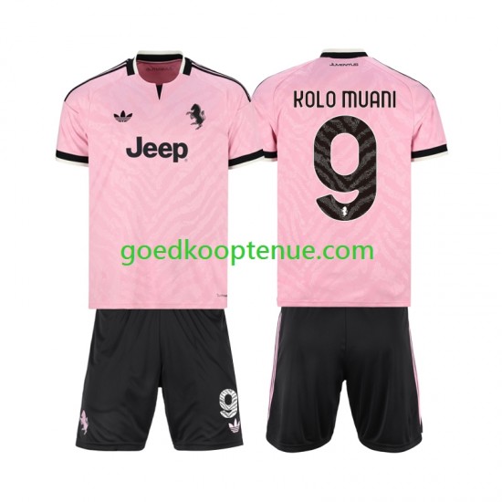 Uit Tenue van Juventus Randal Kolo Muani 9 Kind 2-13 jaar 2026-27 Korte Mouw