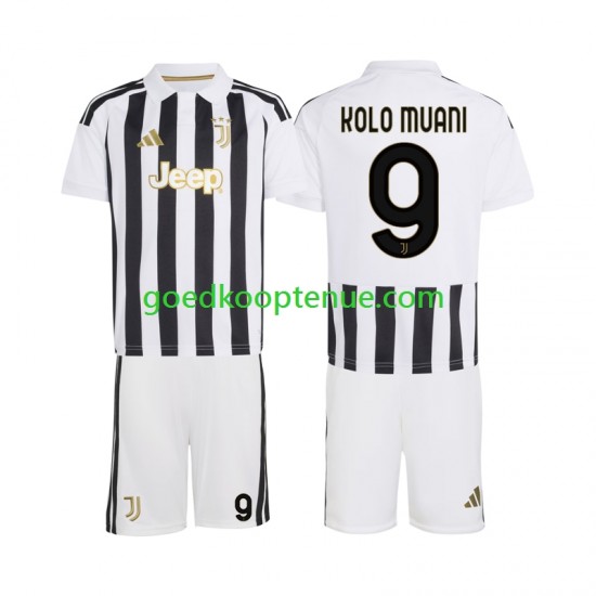 Thuis Tenue van Juventus Randal Kolo Muani 9 Kind 2-13 jaar 2026-27 Korte Mouw