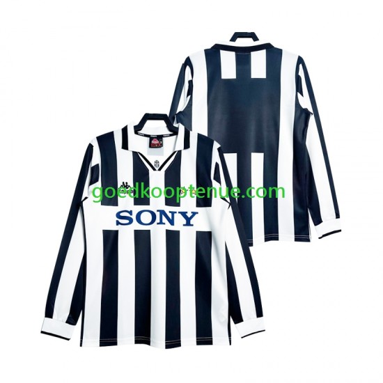 Thuis Retro Tenue van Juventus 1997 Heren Lange Mouw