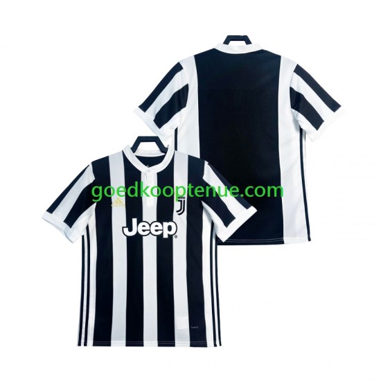 Thuis Retro Tenue van Juventus 2017 2018 Heren Korte Mouw