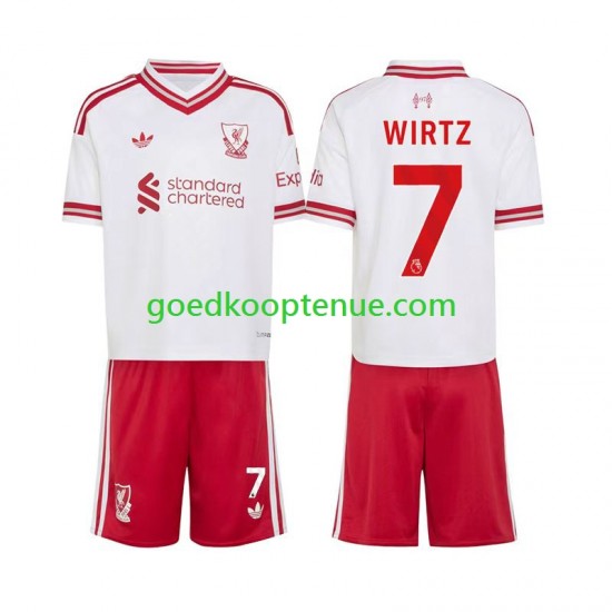 Uit Tenue van Liverpool Florian Wirtz 7 Kind 2-13 jaar 2026-27 Korte Mouw