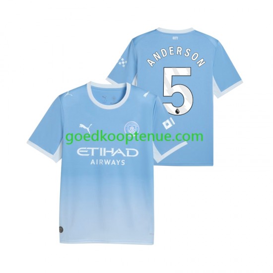 Thuis Tenue van Manchester City Elliot Anderson 5 Heren 2026-27 Korte Mouw