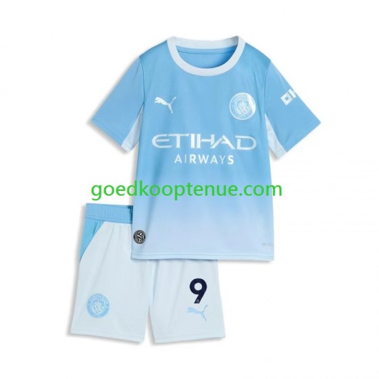 Thuis Tenue van Manchester City Erling Haaland 9 Kind 2-13 jaar 2026-27 Korte Mouw