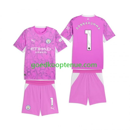 Uit Tenue van Manchester City Keepersshirt Gianluigi Donnarumma 1 Kind 2-13 jaar 2026-27 Korte Mouw