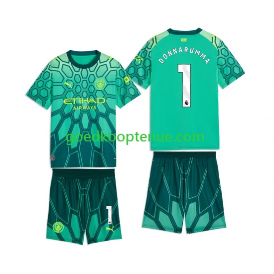 Thuis Tenue van Manchester City Keepersshirt Gianluigi Donnarumma 1 Kind 2-13 jaar 2026-27 Korte Mouw