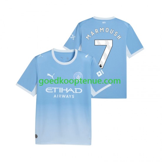 Thuis Tenue van Manchester City Omar Marmoush 7 Heren 2026-27 Korte Mouw