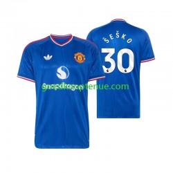 Uit Tenue van Manchester United Benjamin Sesko 30 Heren 2026-27 Korte Mouw