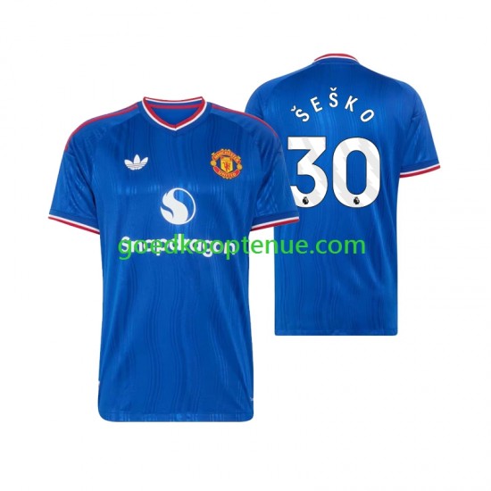 Uit Tenue van Manchester United Benjamin Sesko 30 Heren 2026-27 Korte Mouw