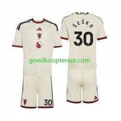 3de Tenue van Manchester United Benjamin Sesko 30 Kind 2-13 jaar 2026-27 Korte Mouw